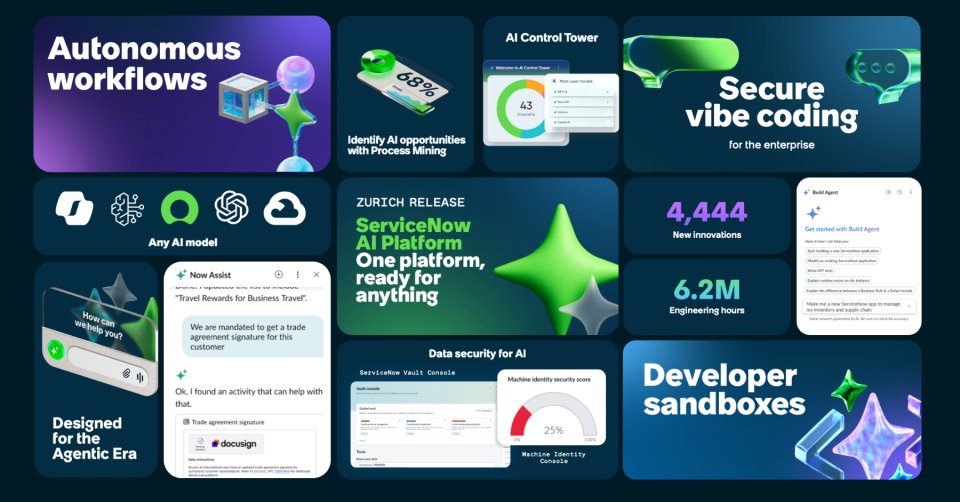 It’s official! Our Zurich platform release is here, delivering breakthrough innovations including:
 
✨ Faster multi-agentic AI development
✨ Enterprise-wide AI platform security capabilities
✨ Reimagined workflows
 
From vibe coding to agentic playbooks, we’re supercharging AI