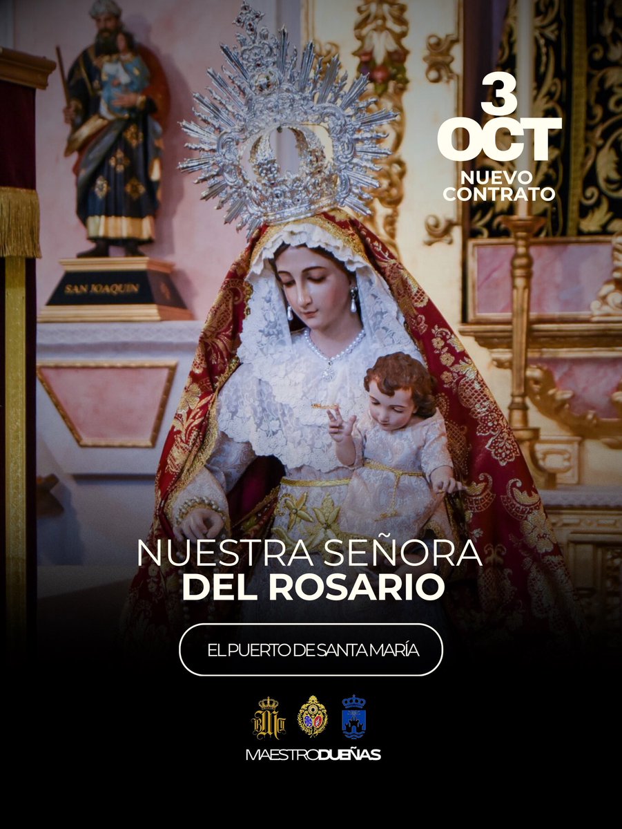 🔴 𝐔́𝐋𝐓𝐈𝐌𝐀 𝐇𝐎𝐑𝐀 | Maestro Dueñas acompañará a Ntra. Sra. del Rosario, titular de Gloria de la Hdad de la Flagelación, en su primera salida procesional el 3 de octubre de 2025 por las calles de nuestra ciudad

Agradecemos a la hermandad y al Ayto la confianza.