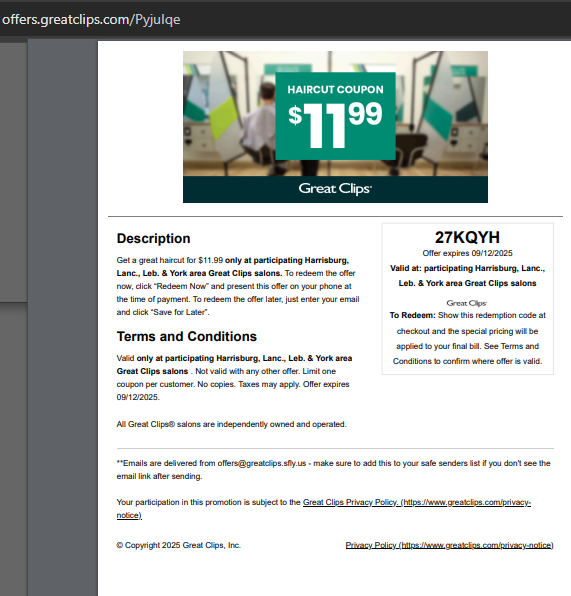 GreatClipsDec26's tweet photo. $5 Great Clips Coupons September 2025 | Great Clips Promo Codes 2025 | Great Clips Coupon Codes October 2025 | Get Latest Great Clips Coupons &amp; Promo Codes December 2025 https://t.co/0VEU0vM4bs