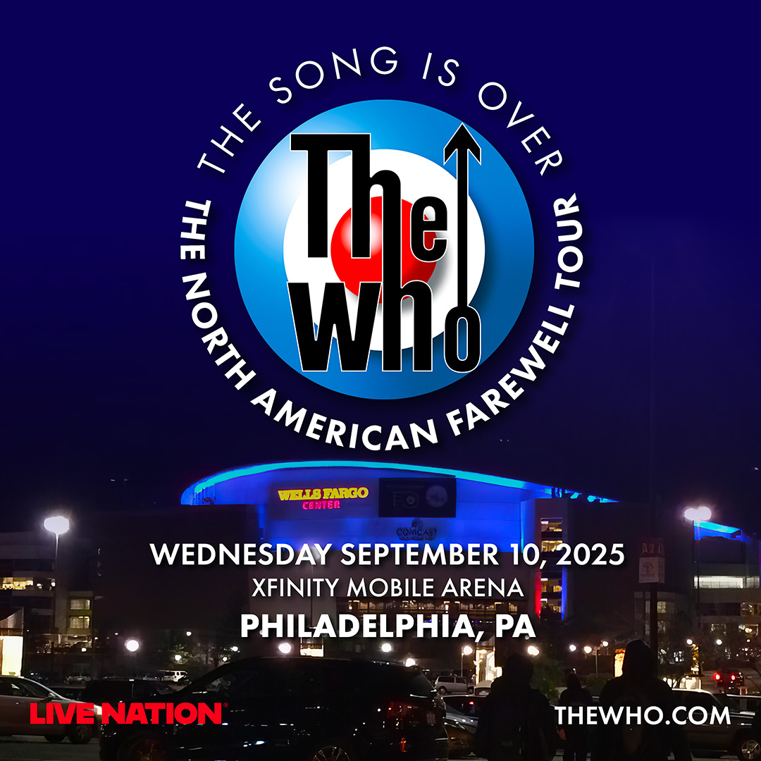 TheWho's tweet image. Tonight is the first of our two rescheduled shows. We are at the @XMobileArena, formerly the Wells Fargo Center in Philadelphia, PA. Our special guest tonight is the fabulous @lesliemendelson . We hope to see you later and if you can make the show have a really great night.