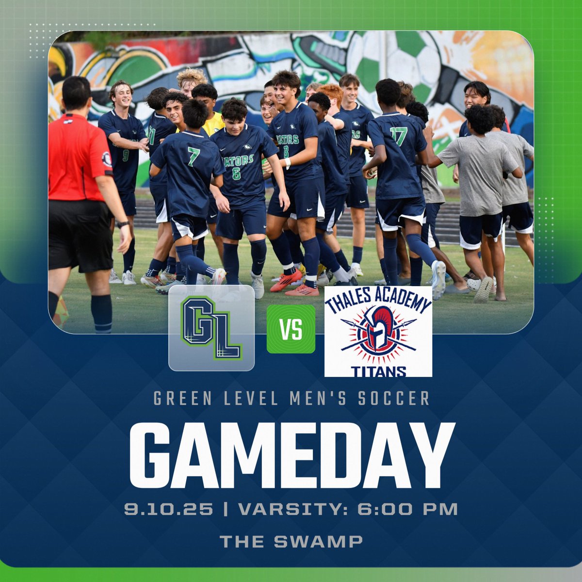 We have a Varsity-only home matchup this evening. Please note the adjusted kickoff time of 6:00.