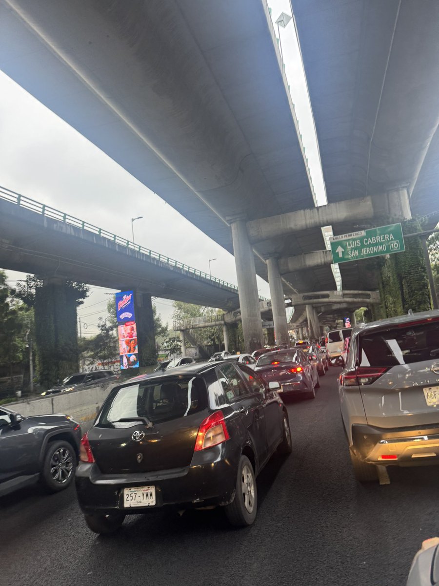 Odio la CDMX, el tráfico está imposible en periférico