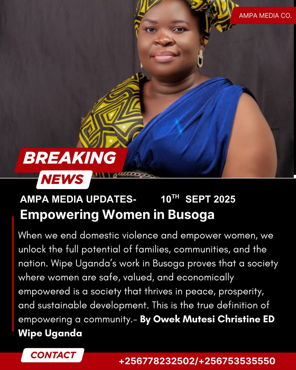 Epowering Women Is Empowering Community <a href="/BusogaConsorti1/">Busoga Consortium for Development Official</a> <a href="/babatvuganda/">Baba TV Uganda</a> <a href="/KagutaMuseveni/">Yoweri K Museveni</a> <a href="/RebeccaKadagaUG/">Rebecca Alitwala Kadaga</a> <a href="/WipeUganda/">Women Initiatives in Poverty Eradication (WipeUg)</a> <a href="/fmujeres/">Fundación Mujeres</a> <a href="/GovUganda/">Government of Uganda</a> <a href="/KingNadiopeIV/">Kyabazinga of Busoga</a> #ENDGBV