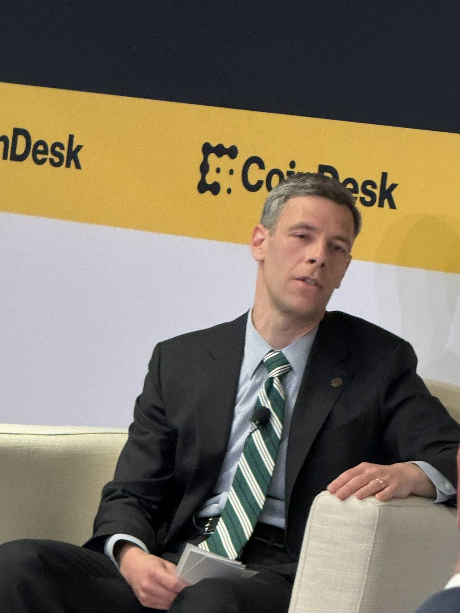 AgentM_Tech's tweet image. Jonathan Gould the new @USComptroller speaking @CoinDesk #CDPolicyRegulation: “we will be investigating some of the larger banks…and will look at our own actions over the last few years” said in response to past debanking and the focus the OCC has on this.  #NewEra