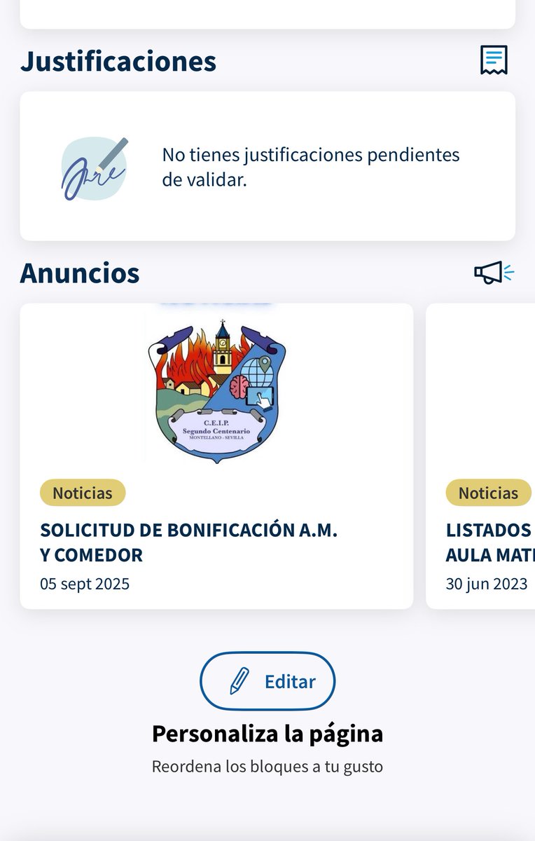 Puedes personalizar la página de Inicio de ISéneca. <a href="/senecaeducacion/">Séneca Educación</a> <a href="/EducaAnd/">Consejería Desarrollo Educativo y FP</a>