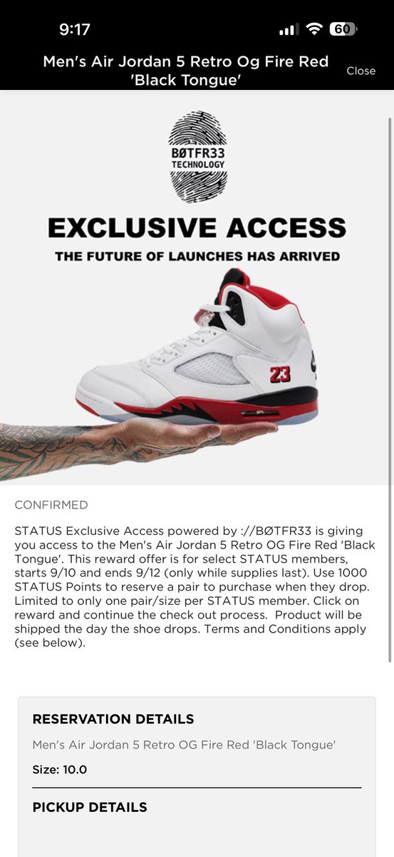 CizzTravis's tweet image. Sorry @jdsportsus I almost counted y’all out yesterday. Thank you for giving me ship to home access today‼️😮‍💨🔥🔺