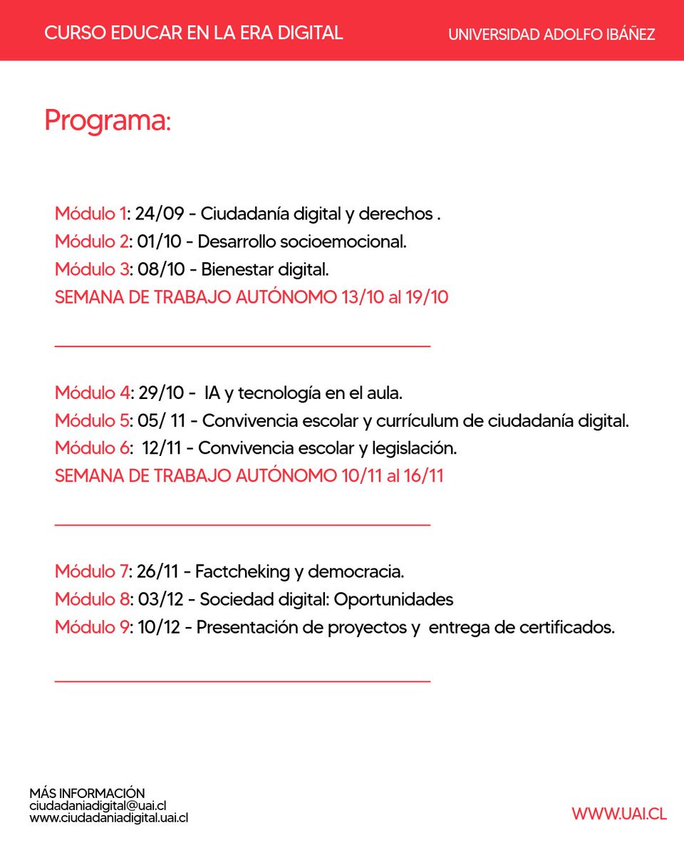 Ciudadanía Digital UAI - Chile tweet media