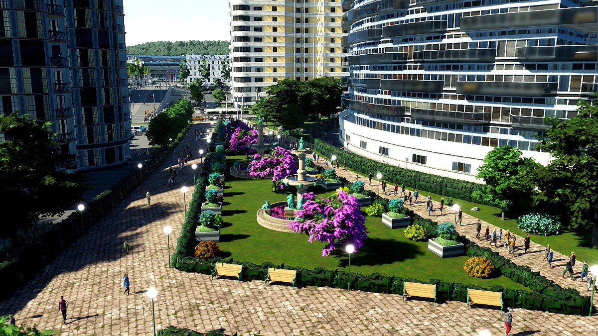 CITIES SKYLINES2 ep.10より
住宅と住宅との間のなんでもない装飾が意外に好きだったりする😄

#CitiesSkylines2 #都市開発 #シミュレーション