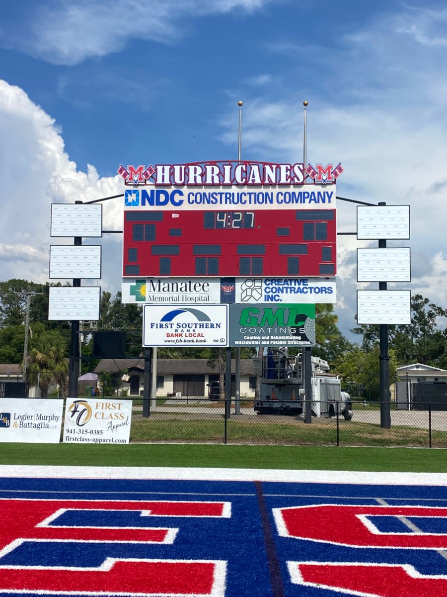 i2Visual's tweet photo. We’ve been a little quiet 👀… but busy! 🏟️ Installing scoreboards + new school signs to get everything game-ready + school-year ready. ⚡ Big season ahead!

#GameReady #BackToSchool #SchoolPride #ScoreboardInstall https://t.co/X12H23Cakl