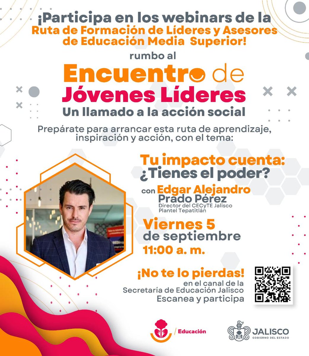 Trayectoria previa para calentar motores hacia el "Encuentro de Jóvenes Líderes, un llamado a la acción social" de la <a href="/SecEducacionJal/">Secretaría de Educación Jalisco</a> por el canal de Youtube de la SEJ