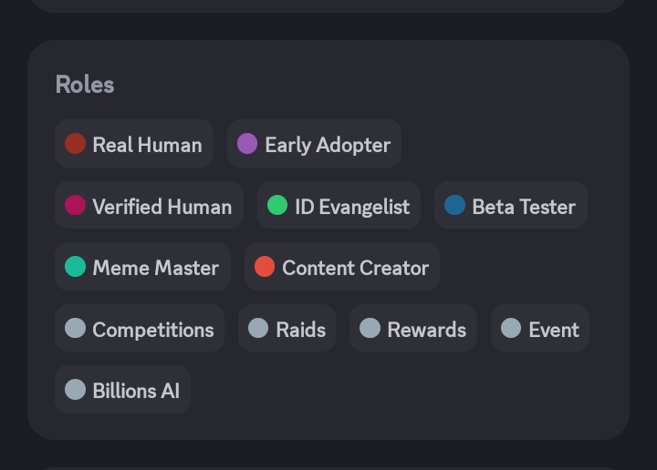 SCARYJACKIE's tweet photo. Damn!! I got my 'Real Human' role at @billions_ntwk in under 12 hours 🫶🏻! Thank you, @jgonzalezferrer and @Mr__Kovacs. Eyes on the prize, LFG 🔥🔥
gBillions 🗿 https://t.co/Q1YTTbYLvg