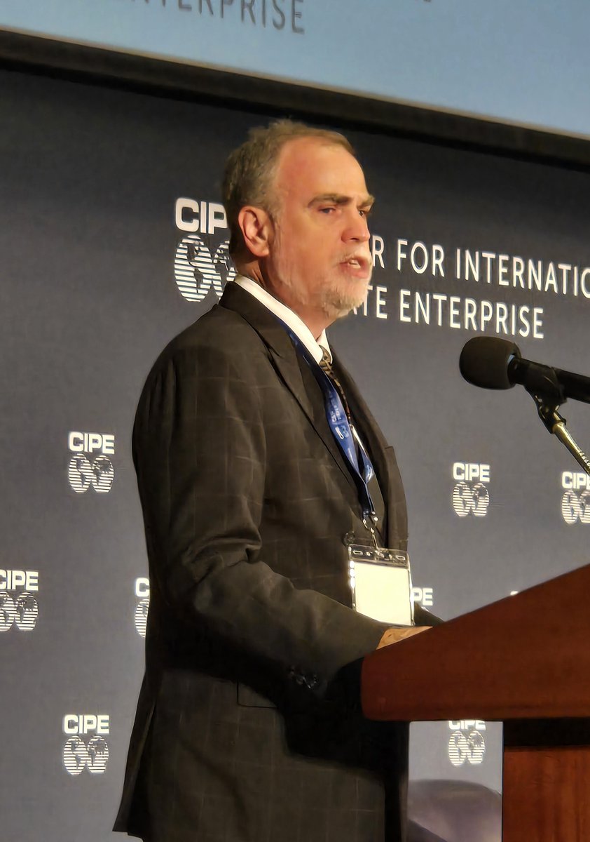 🎙️ Live from Washington, DC: CIPE Chairman Greg Lebedev opens #CIPEConference2025, followed by Andrew Wilson, CIPE’s Executive Director on countering Corrosive Capital, embedding democratic values, and strengthening open markets.

▶️ Watch live: youtube.com/@CIPEGlobal
➡️ Full