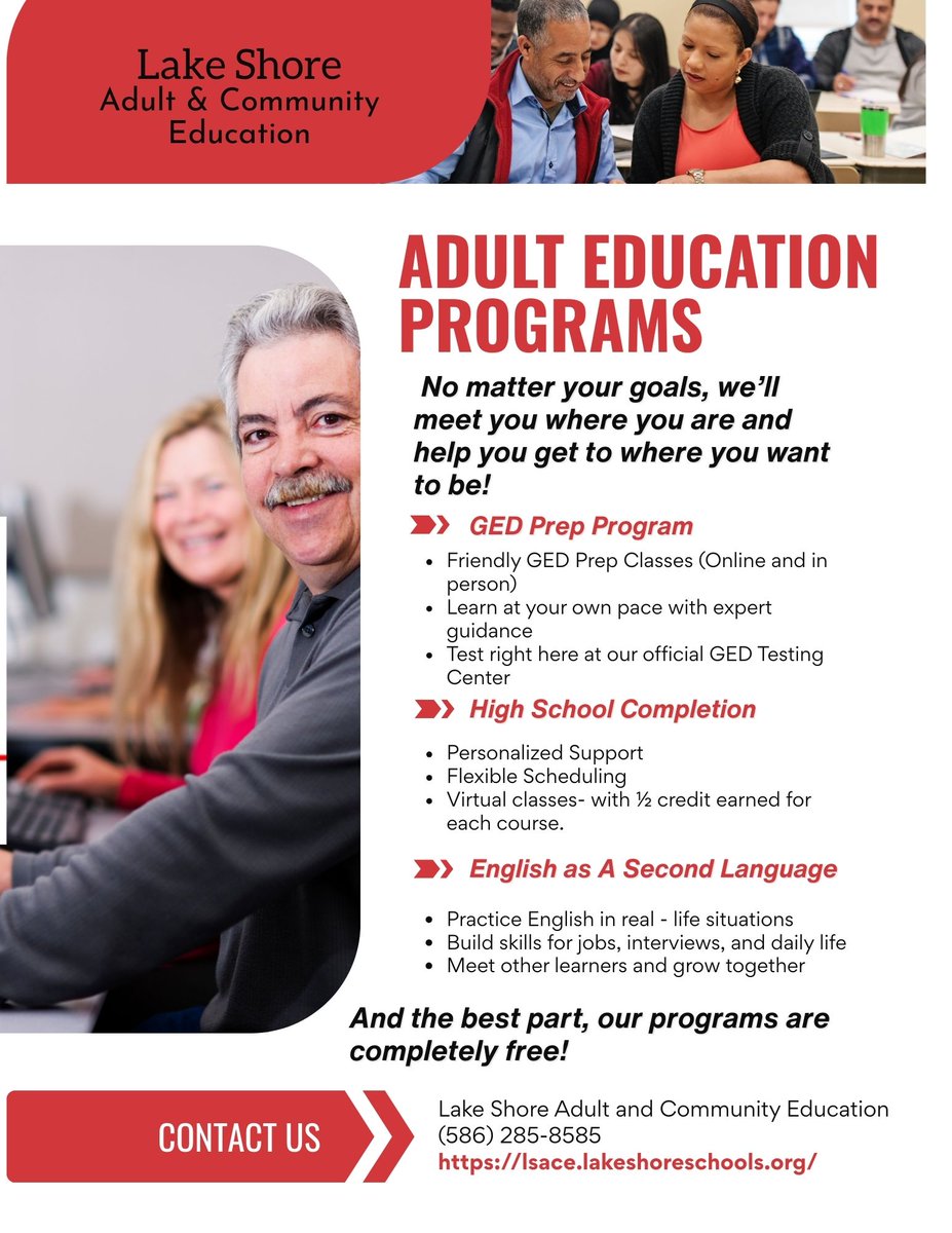 Lake Shore Adult & Community Education tweet media