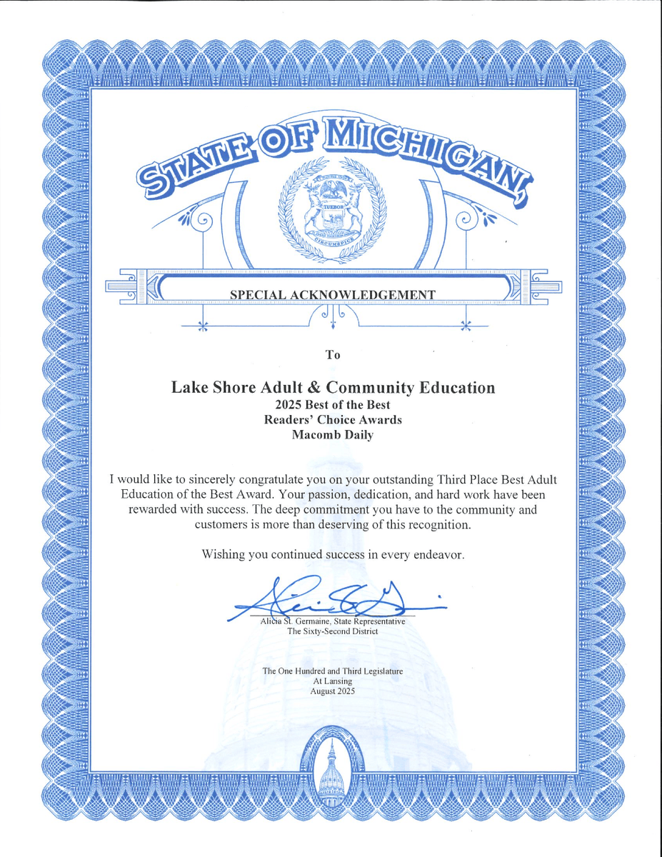 Lake Shore Adult & Community Education tweet media