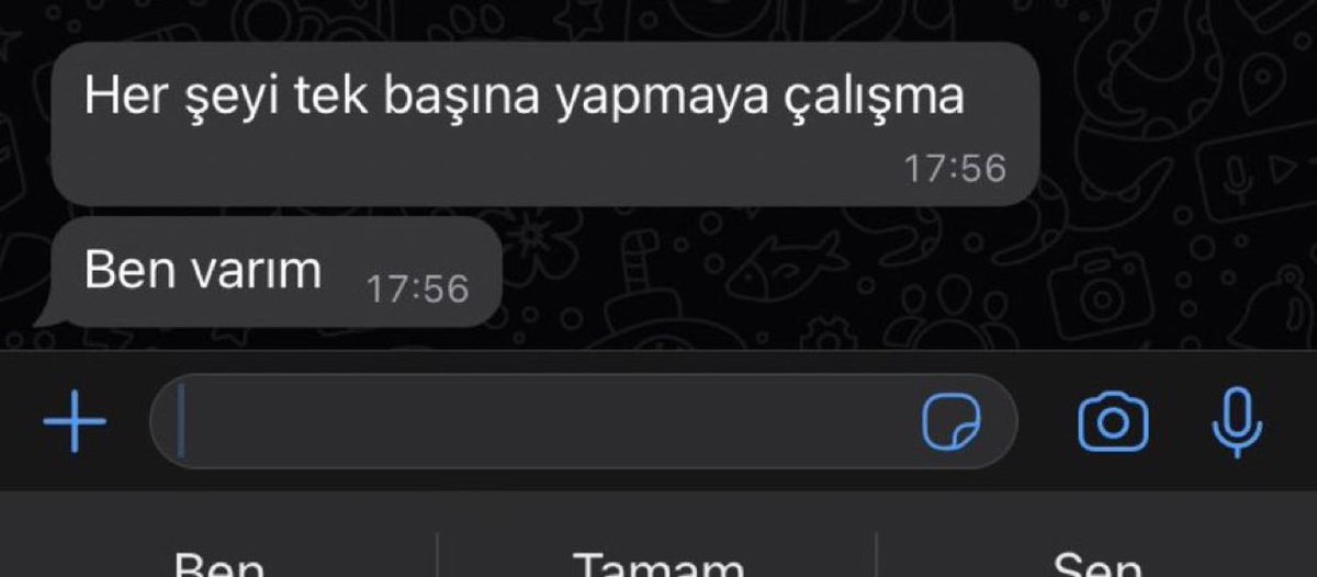 Şu mesaja ihtiyacım var.