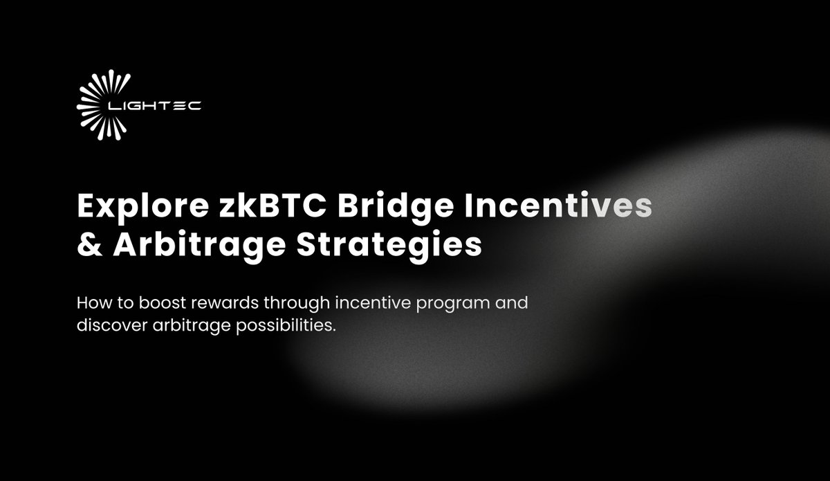 LightecAI's tweet photo. Community AMA Incoming ! 🌟

We’re excited to walk you through what’s next! Join us as we break down our upcoming plans, from powerful incentive programs to smart arbitrage strategies.

🗓 Time: 12:00 PM UTC, Sept 11, 2025
📍Where:https://t.co/p3jq58Zn75

Grab the chance to explore the #zkBTC ecosystem, spot opportunities early, and grow with the community. 

Don’t miss out.