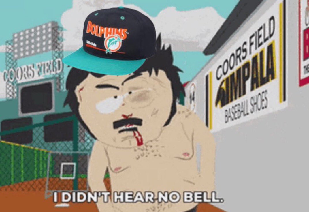 MADE_IN_DADE_'s tweet image. You know, the thing about being a Dolphins fan is we’ve been getting punched in the mouth our whole lives.

You think I’m gonna quit being a fan now?

You must not be from around here.

Fin fan for life — Fk the other side 

#PhinsUp
