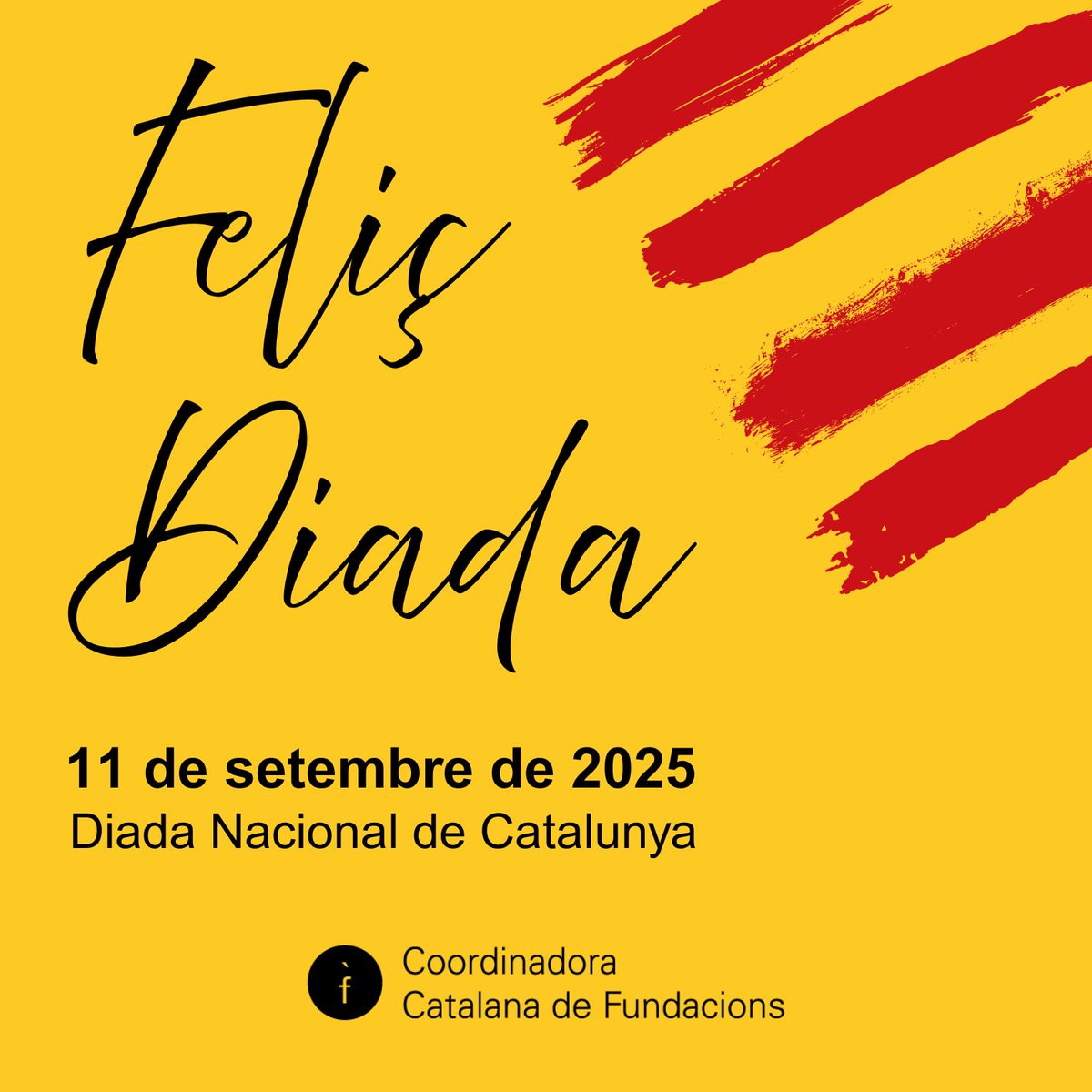 🔵 Des de la CCF us desitgem una bona #Diada Nacional de #Catalunya!

Per un país solidari, inclusiu i respectuós amb la diversitat, i una societat compromesa amb el bé comú, la pau i la llibertat d'expressió i de pensament. 

#Diada #Diada2025 #11S2025