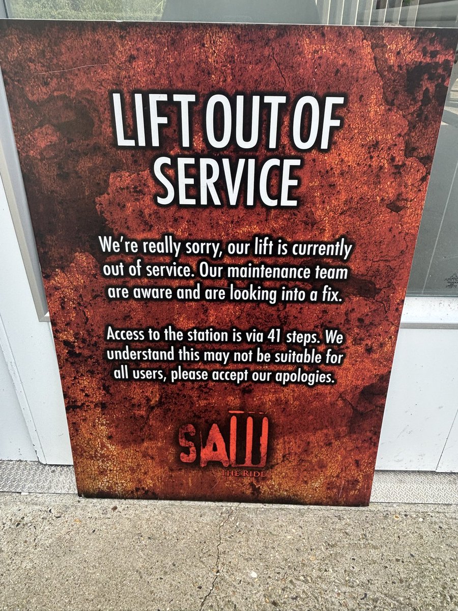 KatieHarriott9's tweet photo. @THORPEPARK any date for when this will be fixed https://t.co/UBDKtUeSqM