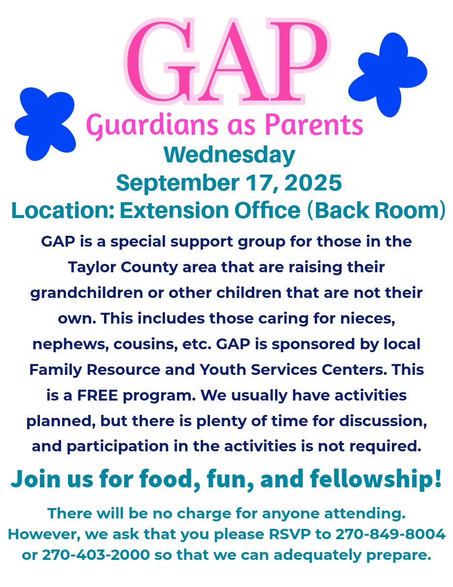 TC_Schools_KY's tweet image. There is a GAP meeting on Wednesday, September 17, at 11:00 AM at the extension office. 

Please RSVP so our FRYSC can plan accordingly! 

#tcpride #tccares #TCFRC #TCYSC