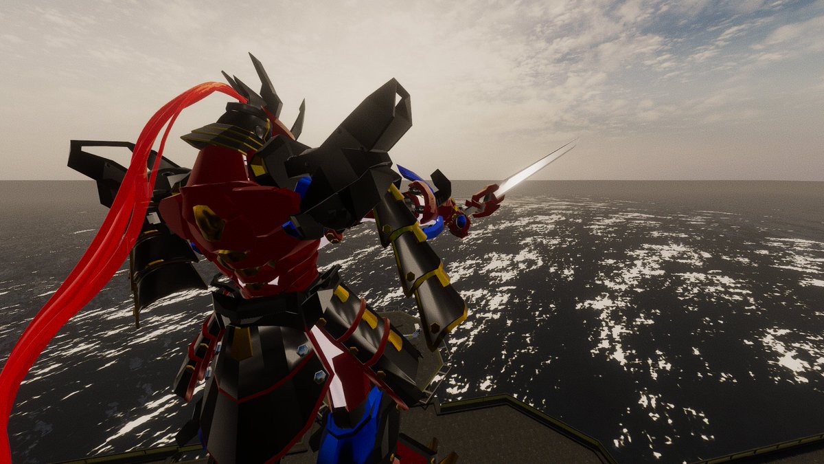 teashop17_Boss's tweet photo. 自分でblenderで作成したマイロボット！！
まだまだ拙いけどかっけえぜ！！！
みんなみてくれ～～～～～～～！！！！
#VRChat 
#オリメカ
#blender https://t.co/sCUzElMyjD