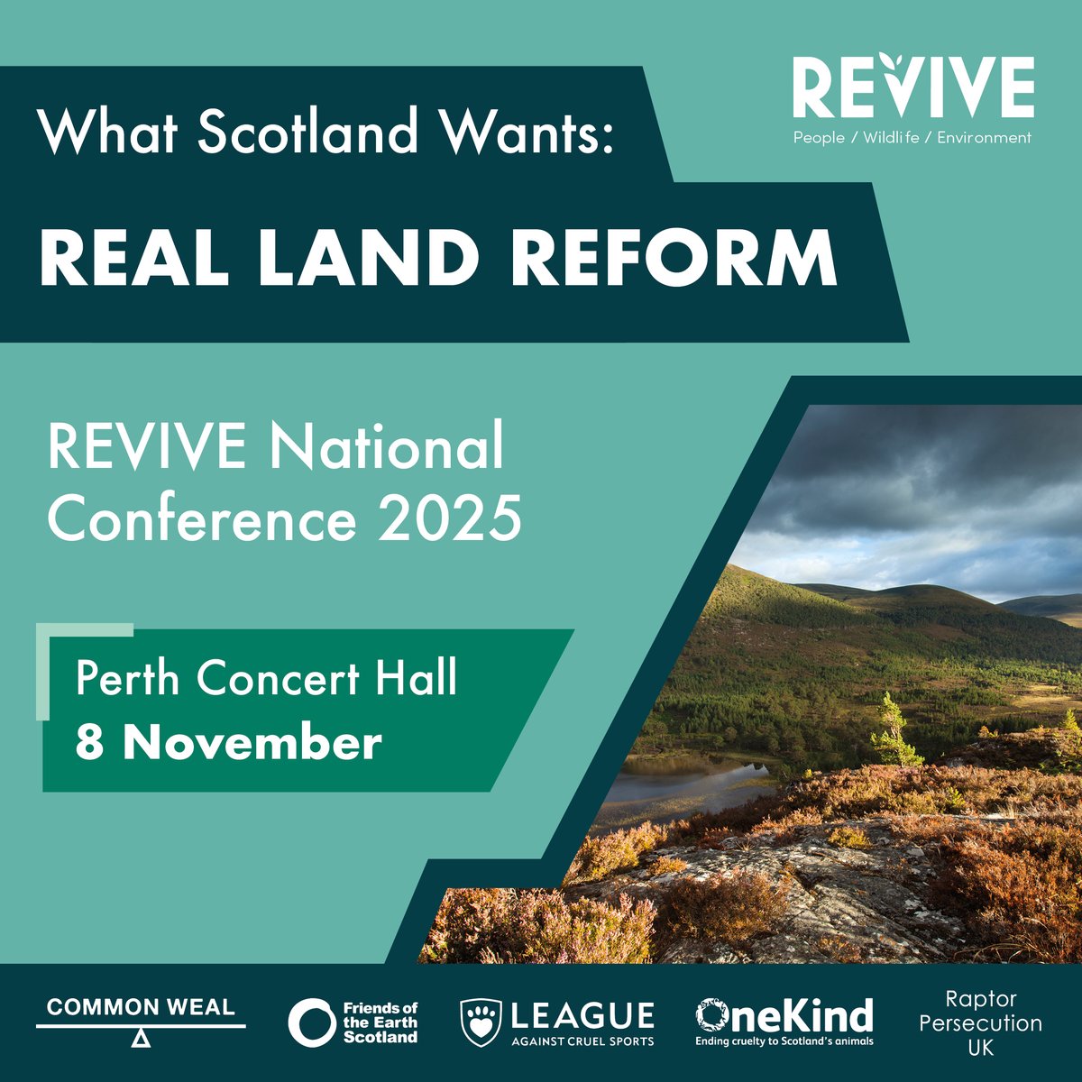 Join us on Saturday 8th November to be part of a landmark event that is set to be a pivotal moment in Scotland's land reform journey.

This year's conference is where the next chapter begins...

Book your place ⬇️
perththeatreandconcerthall.com/whats-on/reviv…
