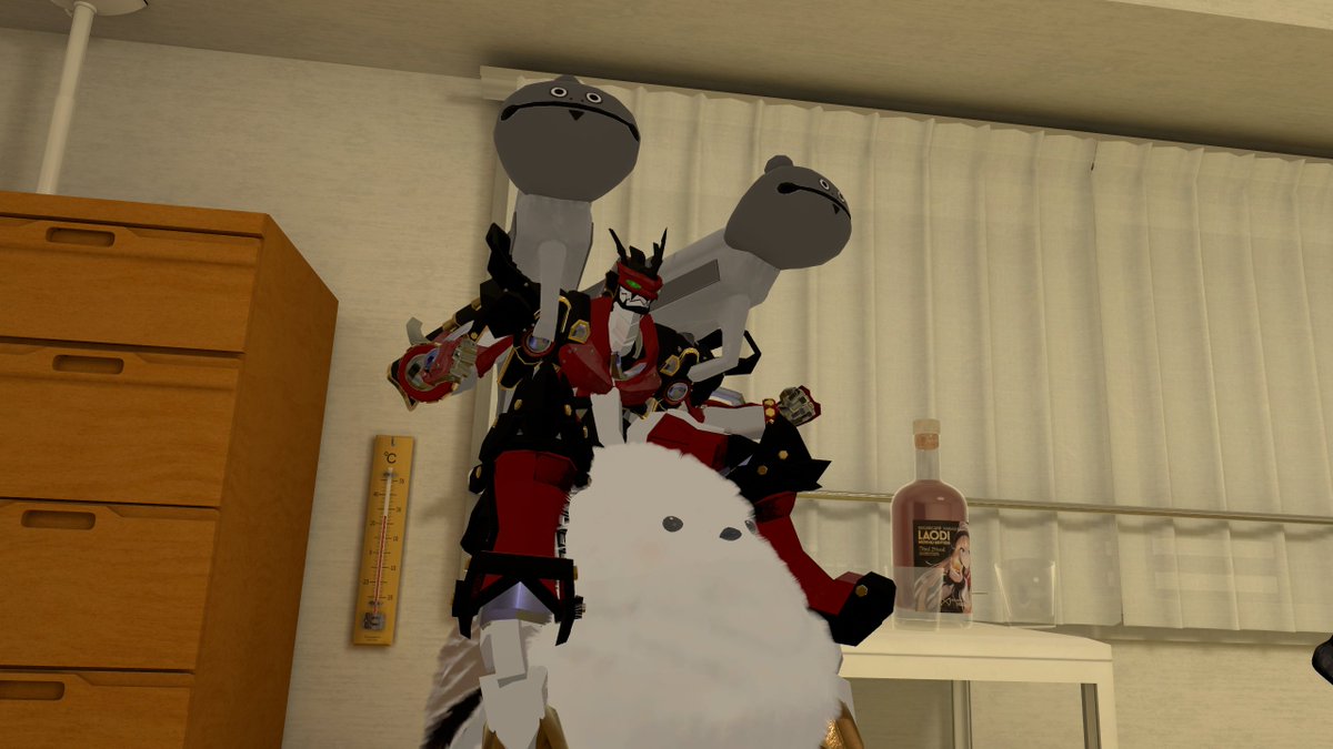 teashop17_Boss's tweet photo. 自分でblenderで作成したマイロボット！！
まだまだ拙いけどかっけえぜ！！！
みんなみてくれ～～～～～～～！！！！
#VRChat 
#オリメカ
#blender https://t.co/sCUzElMyjD