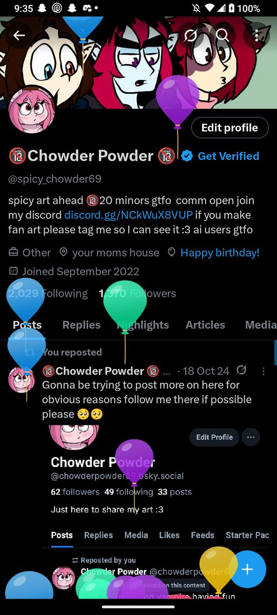 It's the funny balloons