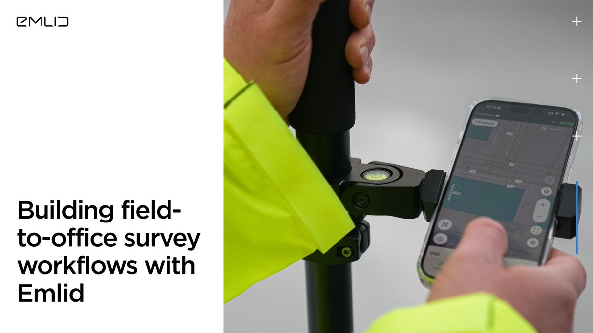GNSS accuracy is just the start. But how to deal with everything between rover and report?
Emlid connects your workflow from field to office with tools that work right out of the box. Work faster, stay synced, and trust your gear to keep going.

blog.emlid.com/workflow-x