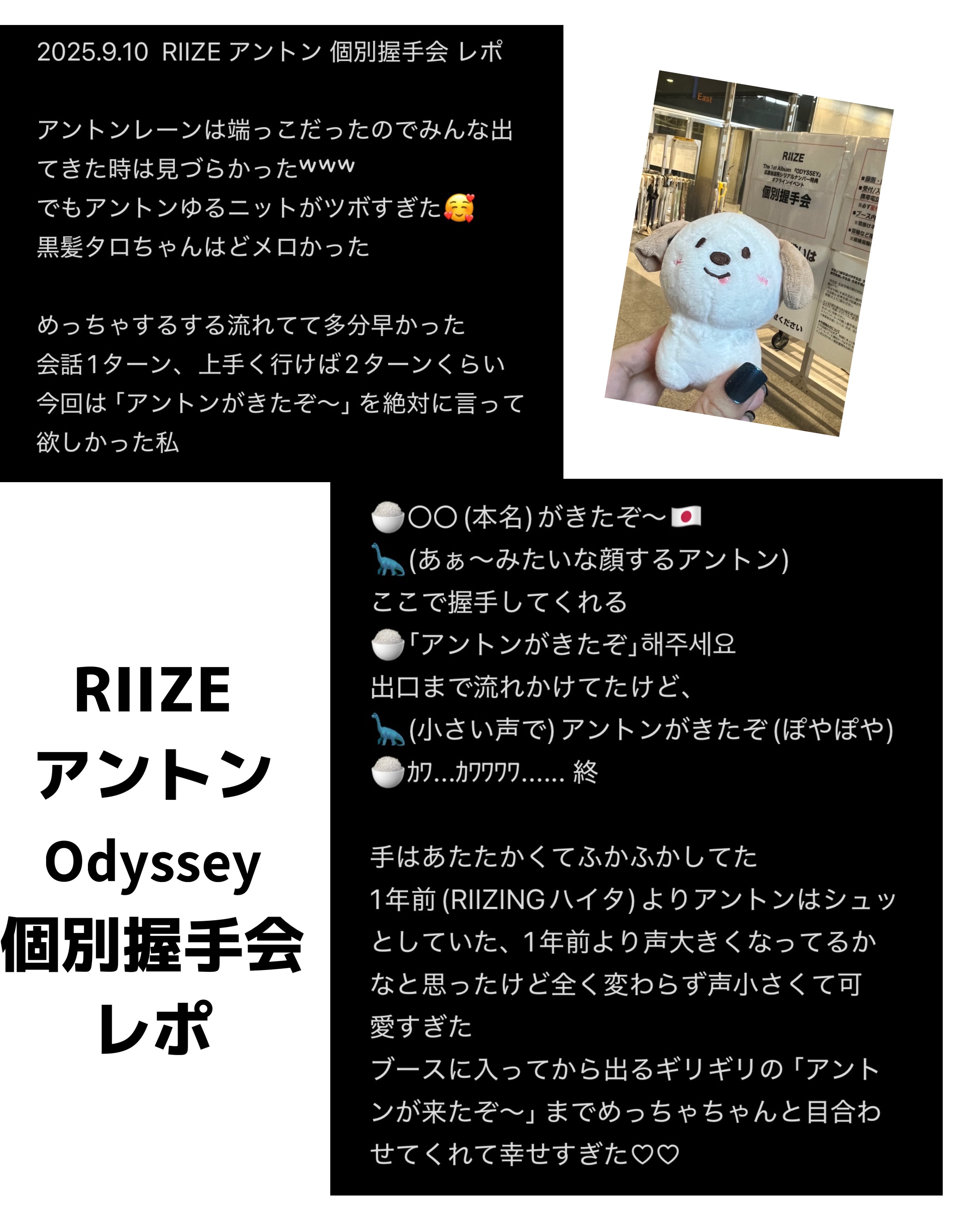 RIIZE アントン ポストカード お渡し会 &TEAM - &TEAM andTEAM 全員 ポストカード 特典 お渡し会 コンプ