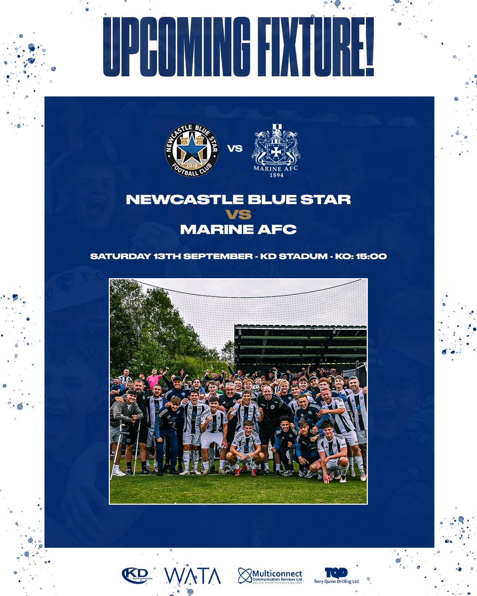 𝗡𝗘𝗫𝗧 𝗨𝗣 | 𝗠𝗮𝗿𝗶𝗻𝗲 𝗔𝗙𝗖 (𝗛)

The biggest game in our history? Possibly.🏆

Northern League Division 1 vs National League North - just the three leagues apart! 👀

Get along on Saturday, enjoy a proper FA Cup classic, and back the lads. 🔵⭐️

Tickets available here:
