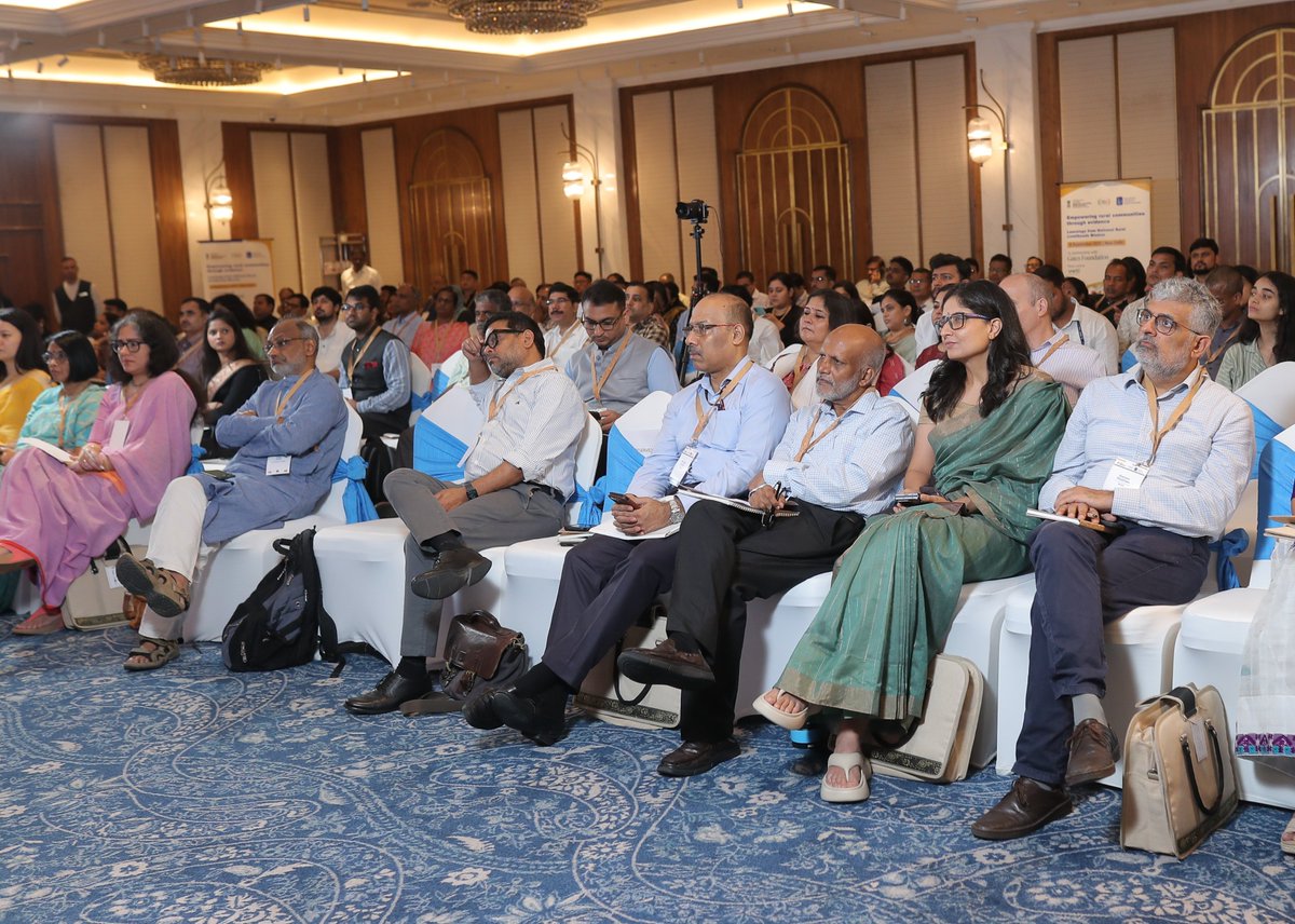 3ieNews's tweet photo. What an inspiring day filled with rich discussions and powerful voices of women from self-help groups! We shared findings of 3ie's evaluation of @DAY_NRLM and reflected on successes, learnings and future aspirations with @MoRD_GoI and key partners on 9 September 2025 in Delhi. https://t.co/7JtOAfU5sF