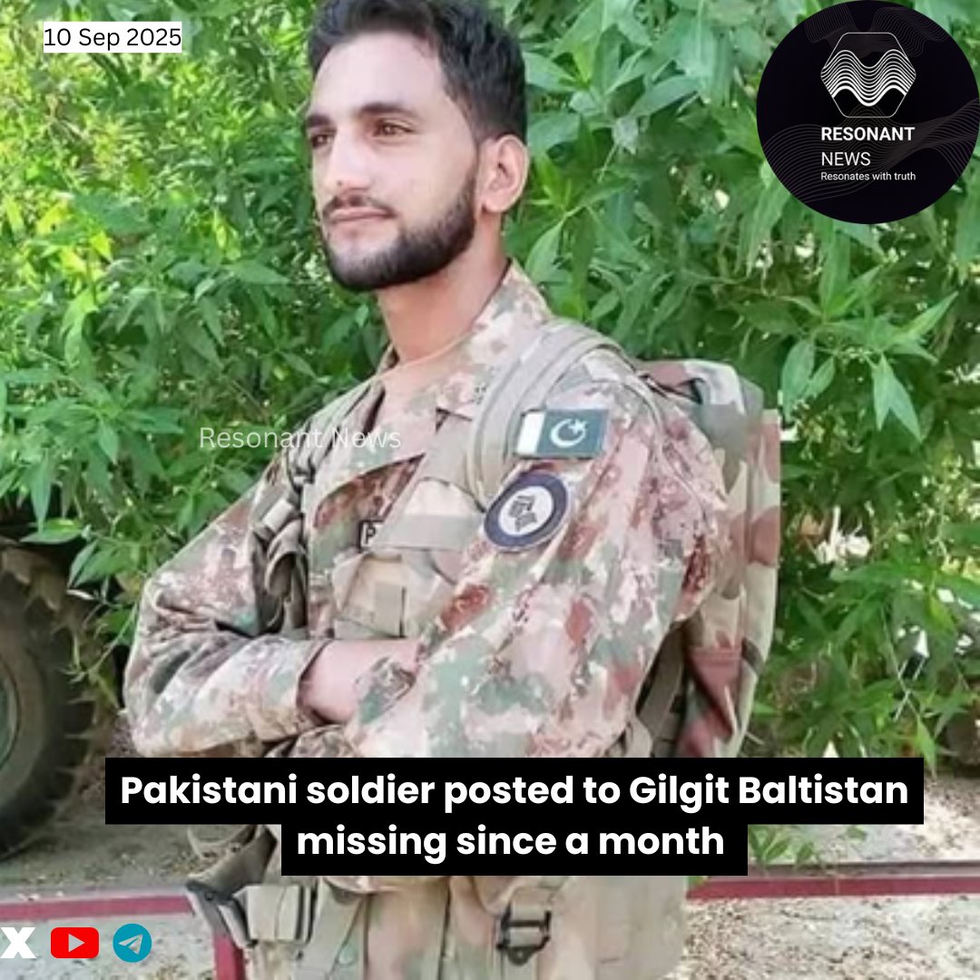 LevinaNeythiri's tweet image. 🔴Pakistani 🇵🇰soldier posted to Gilgit Baltistan missing since a month

🔶Apparently this is Pakistan Army soldier of Muhammad Suleiman (son of late Muhammad Ramadan) who has been missing since Aug 16.

🔶No of years of service: 13 years

🔶On Aug 16 he had left for home, but…