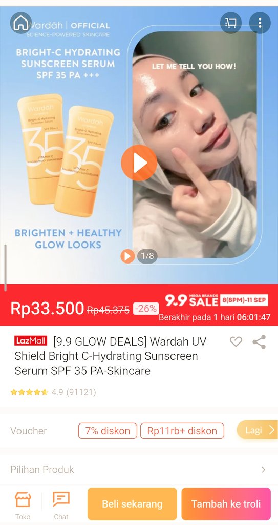 Bayar barang aja udah murah, ongkirnya 0 rupiah eh Voucher Bonusnya Sampe 990Ribu , emang cuma lazada 9.9 mega brands sale yang punya harga terbaik
lazada.co.id/products/-i464…
