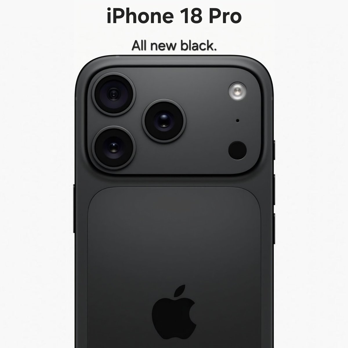 Introducing iPhone 18 Pro. I bet this is the main reason they can't release black colour this year.