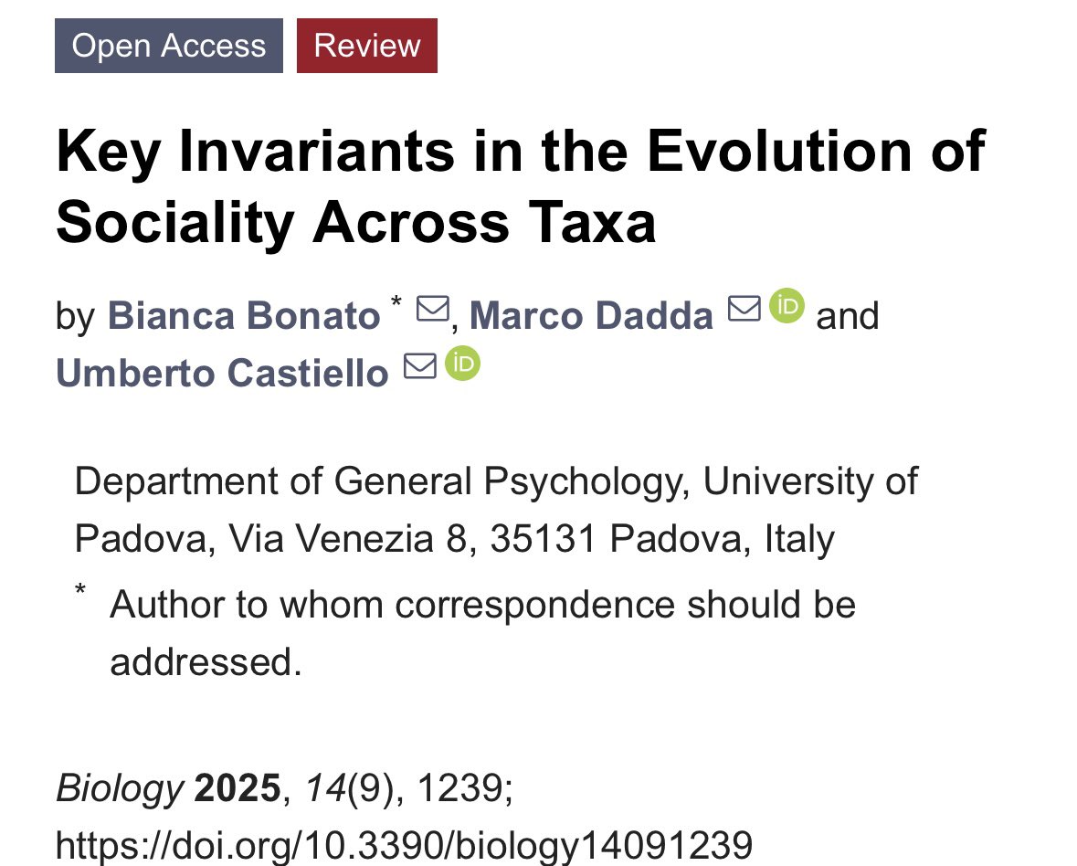 New paper is out! ✨ Social behavior has evolved in many forms across the living world. This review explores what different types of life, including bacteria, single-celled organisms, animals, and plants, can tell us about how social traits emerge. 🌱