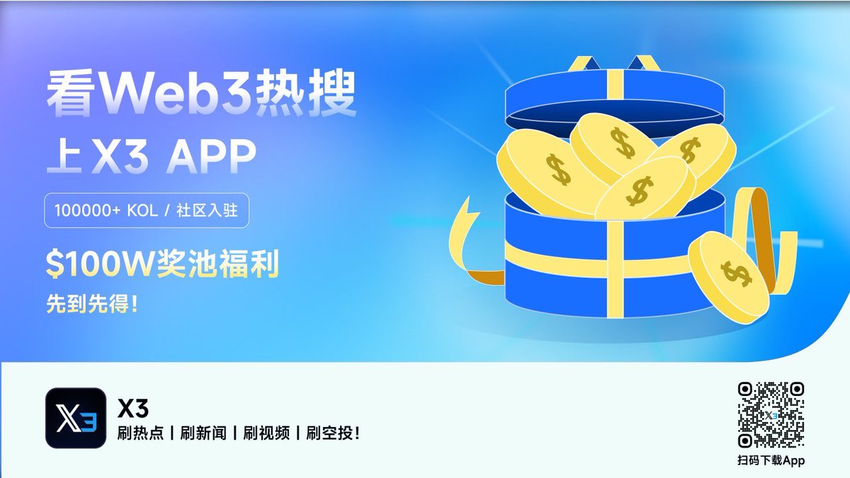 大量从业者和专业用户聚集在推特，但翻墙阻碍了大量新手/小白接触到这些专业知识，墙内用户是墙外用户的10倍以上，我认为web3到了诞生一个超级流量入口的时候，好兄弟的项目X3，定位web3推特，已经有超过1万个kol入驻和墙内超过100万的用户，发展非常快，我最近也刚刚入驻了X3，大家没有翻墙习惯的也可