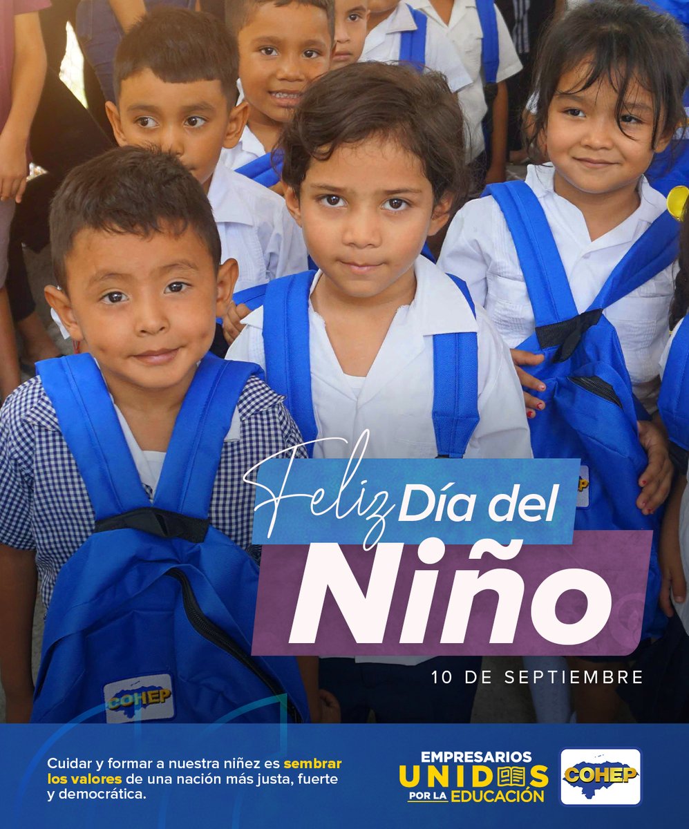 Hoy celebramos a quienes representan la esperanza de Honduras. 👧🏽🧒🏽 Cuidar y formar a nuestra niñez es sembrar los valores de una nación más justa, fuerte y democrática. 🇭🇳✨

#DiaDelNiño #FuturoDeHonduras #COHEP