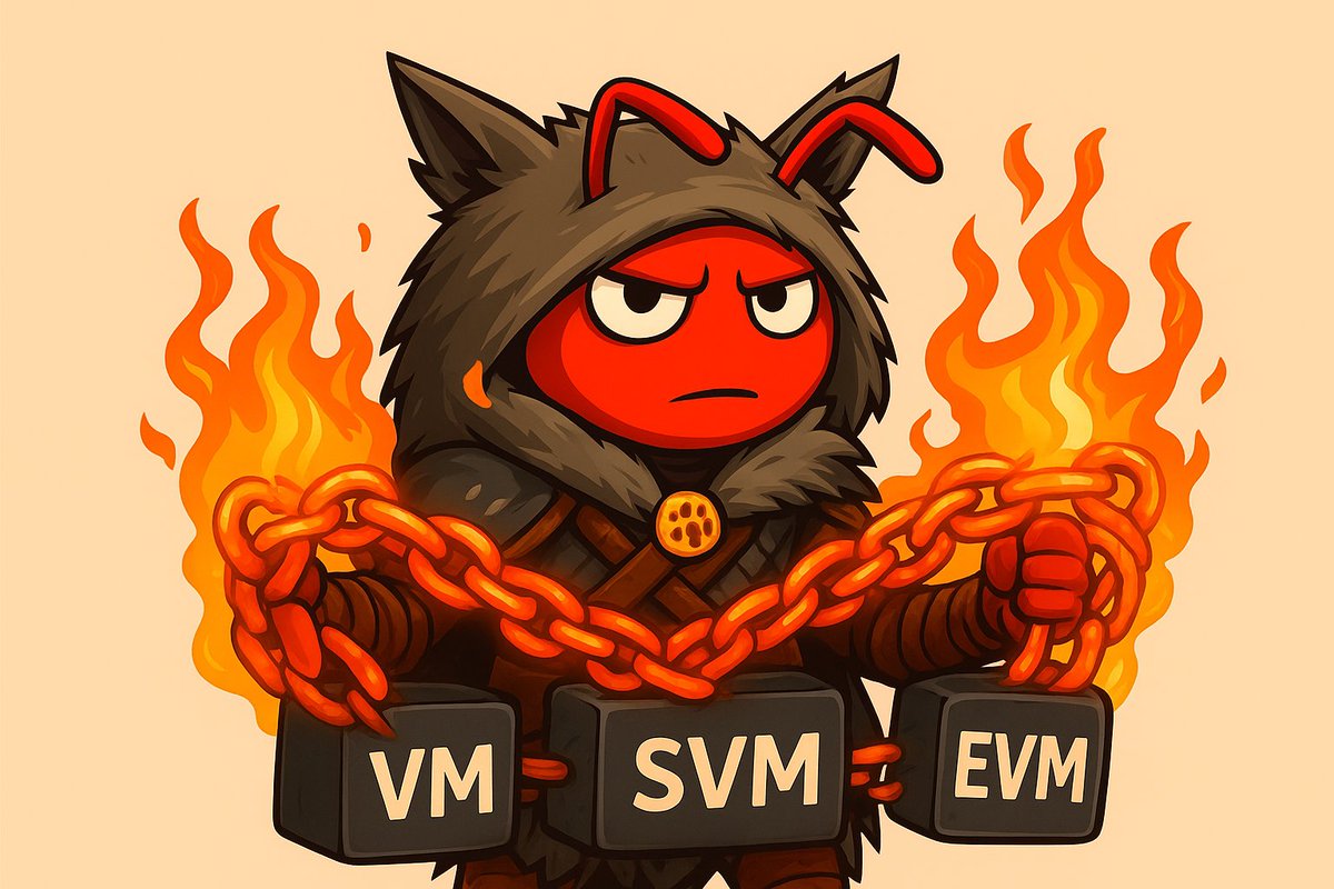 kingvation's tweet image. 🔥 The Ant of Arichain forging unity in fire!
VM, SVM, and EVM bound together — strength in connection, power in integration.
#Arichain #MultiVM #BlockchainUnity
@ReplyCorp