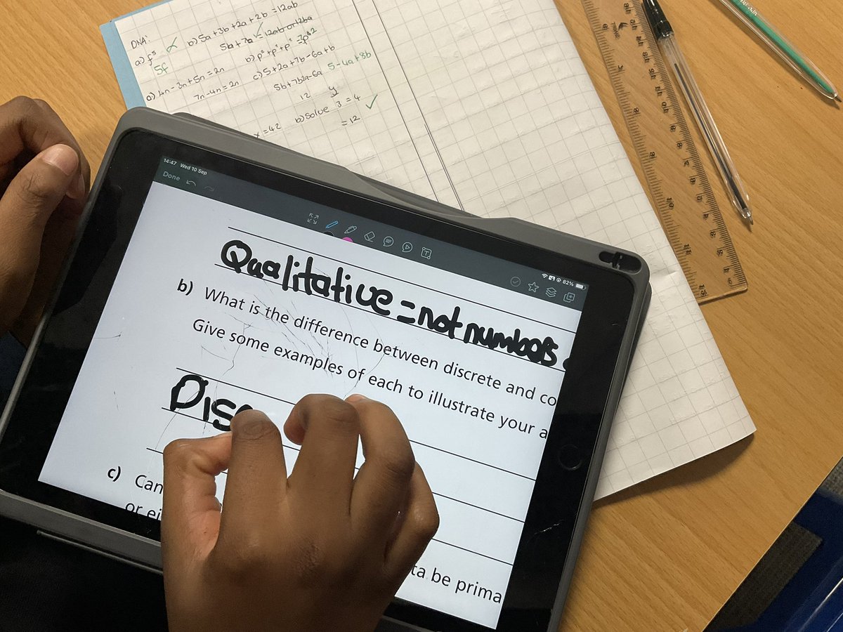 JohnWillmottSch's tweet image. Period 5: Miss Rindi’s Year 10s are looking at different types of data #continuousdata #qualativedata #GCSEmaths