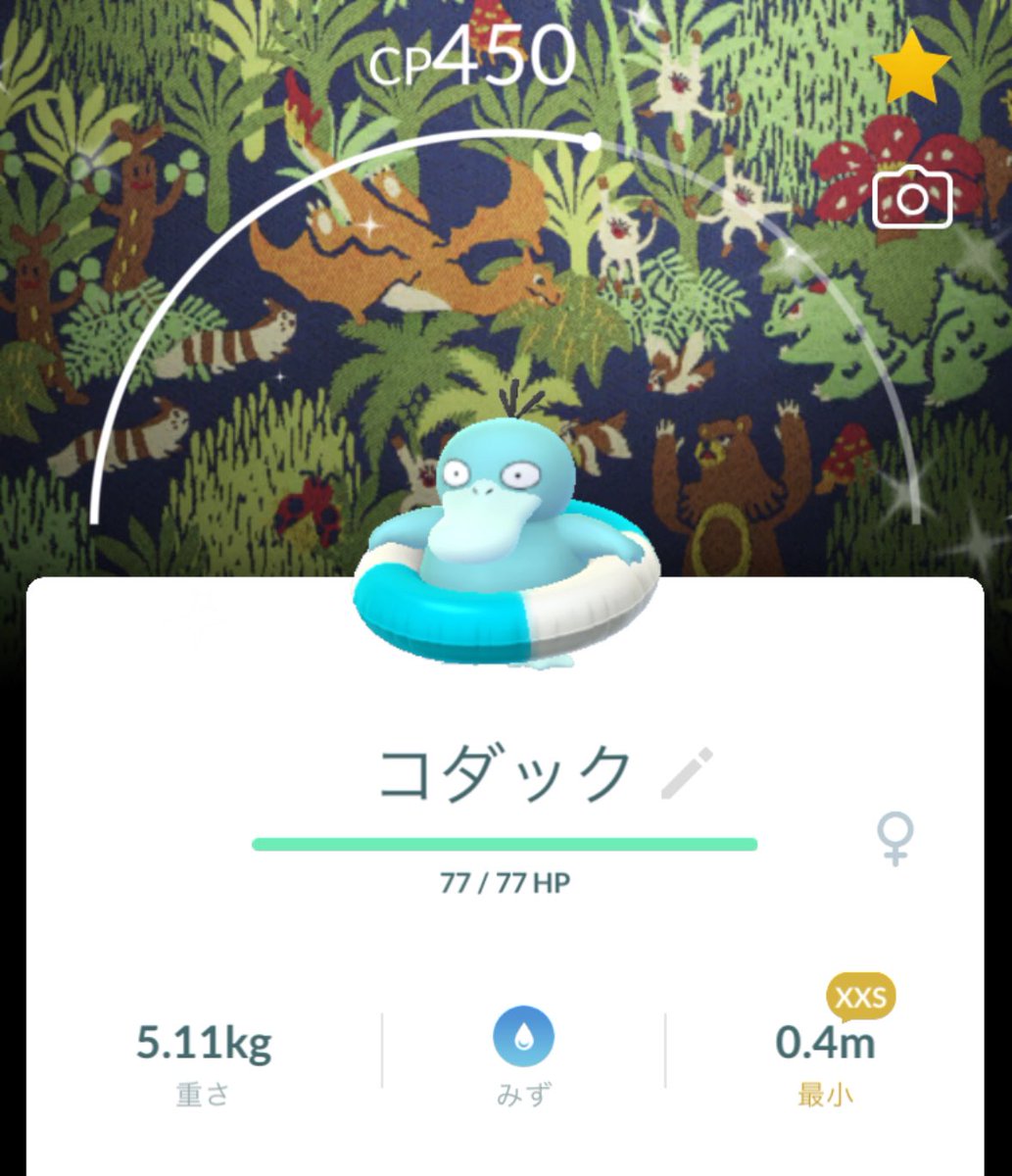 XXSの色違い背景コダック来た🐥🛟
これはかわゆすぎる🩵
XXSで相互キラ交換出来る方いませんかー？