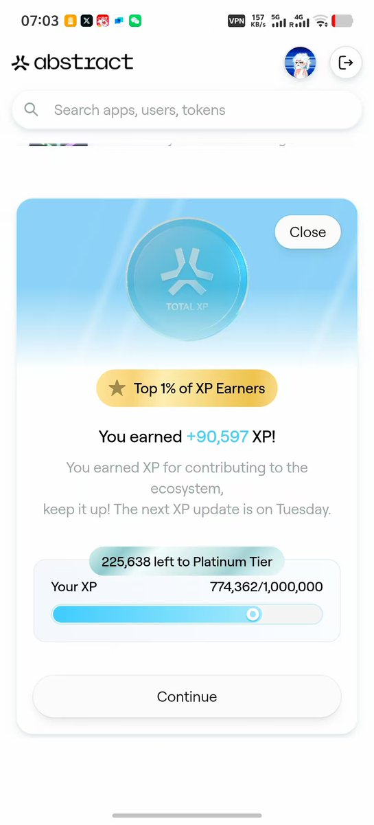 idlebugA's tweet photo. Don't remember what I did last week, maybe after another three weeks, I will have a platinum card.

Play @playgigaverse with @fireball_gg everyday.
Mint 10 @playgigaverse eggs.
Bridge 1 @onchainheroes ring.
Keep scratching @gacha_game_.
Keep Holding ABSTRACTIO @bunya_eth. https://t.co/GYINqYaEVO