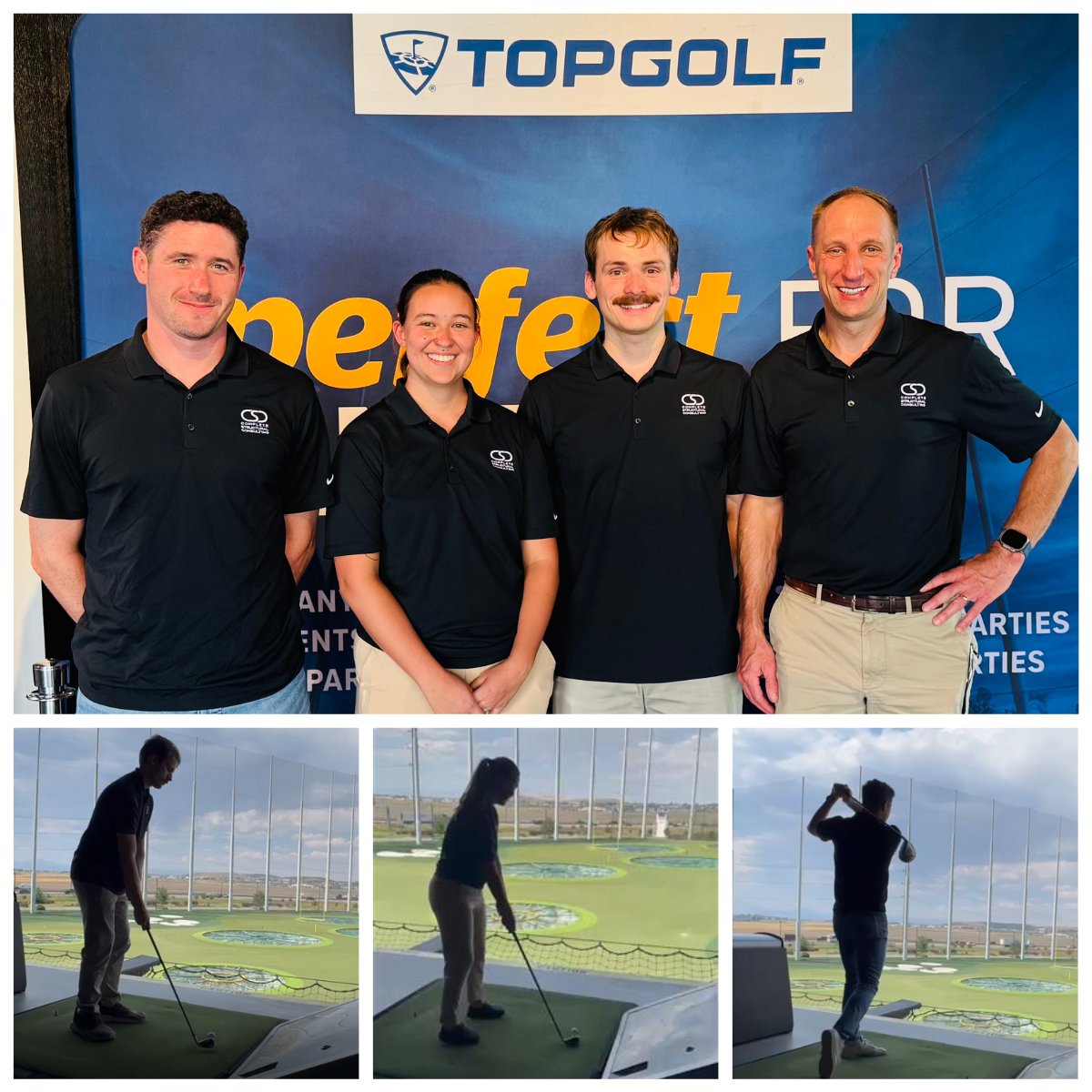 CompStructural's tweet image. Strong foundations make for strong teams. Earlier this summer, our Colorado office strengthened connections outside of work with a TopGolf outing.