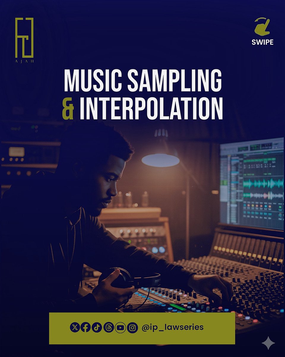 IPlawseries's tweet image. Did you know that ❗️

Asake’s “active” interpolates Jazzman’s“Raise Da Roof”

The high energy afrobeats track interpolated the bridge in “wa jo o fine girl” from Jazzman Olofin featuring Adewale Ayuba in their 2004 classic
#musiclawyer #interpolation #iplawserieswithajah