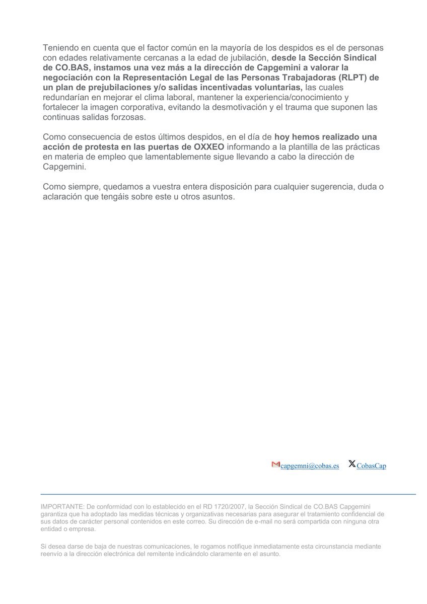 Sección Sindical Co.bas Capgemini tweet media