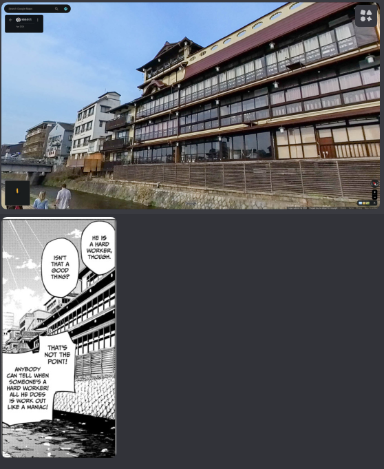 WizardDown's tweet photo. Still searching where the gang went off to search for the kid napper, but before they did Maru and Yuka were around here (Kyoto). #Modulo #モジュロ #JujutsuKaisenModulo https://t.co/oooC17mszK