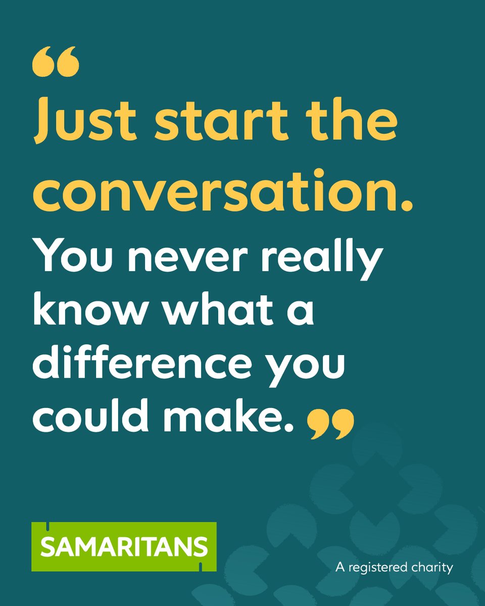 This #WorldSuicidePreventionDay, remember that you don't need to be an expert to help someone who is struggling with suicidal thoughts. Take action by interrupting their thoughts and show them you care, you could save their life. 💚 Find out more: samaritans.org/WSPD