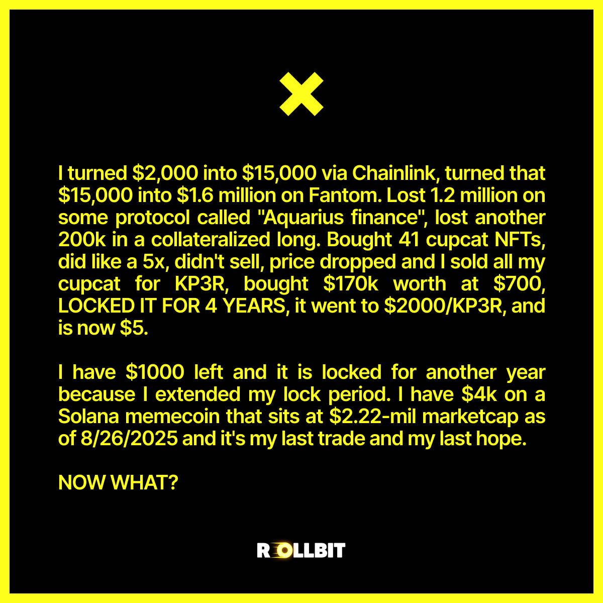 coinfessions's tweet image. NOW WHAT?