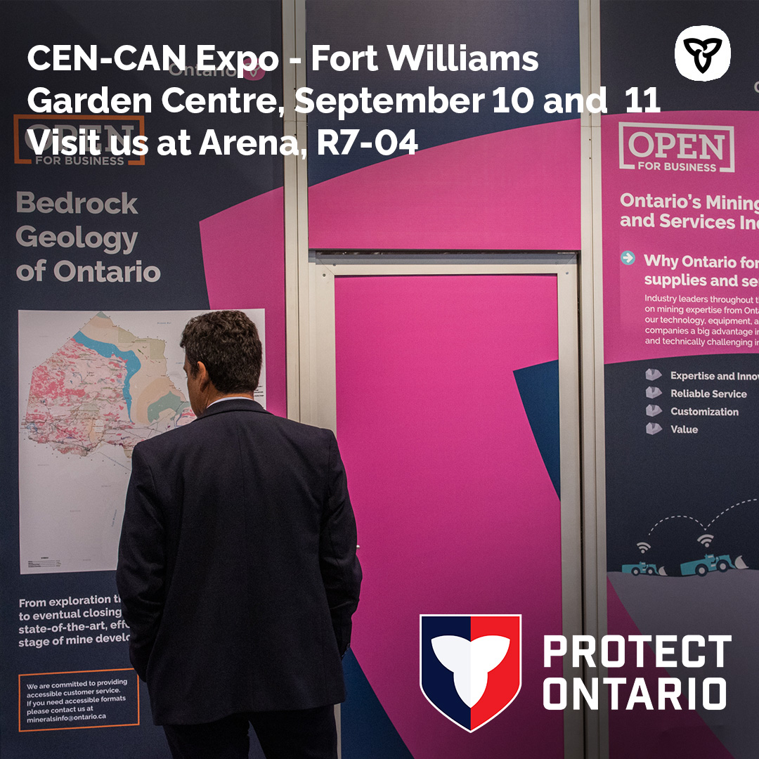 Today is the Central Canadian Resource Expo.
 
Come say hi! Find our booth at Arena, R7-04!
 
Visit cencanexpo.ca for information about the event.
 
#Ontario #Mining #CriticalMinerals #CENCAN #CENCANExpo #Exploration #Minerals