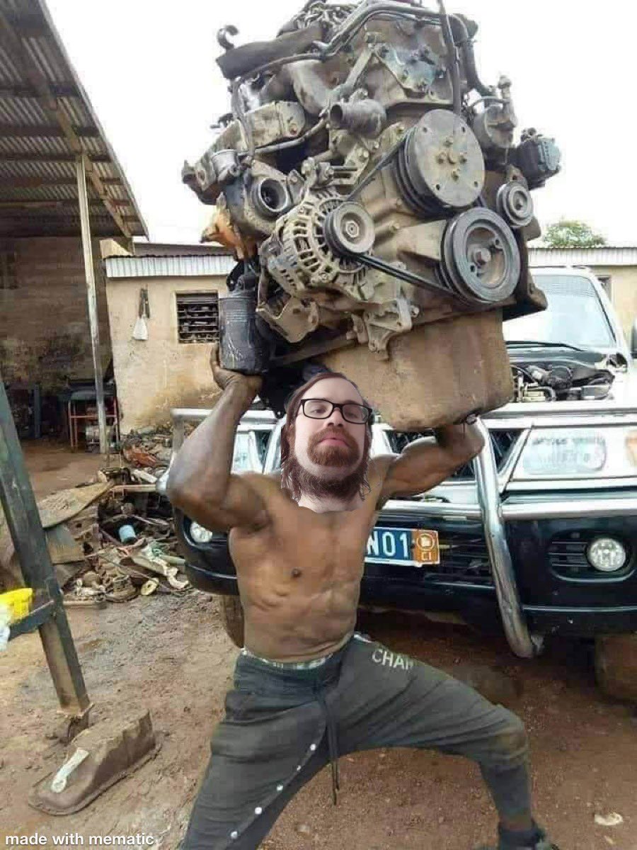 GM! I think there is something wrong with my mining rig. Time to replace the engine and go TURBO🚀 .